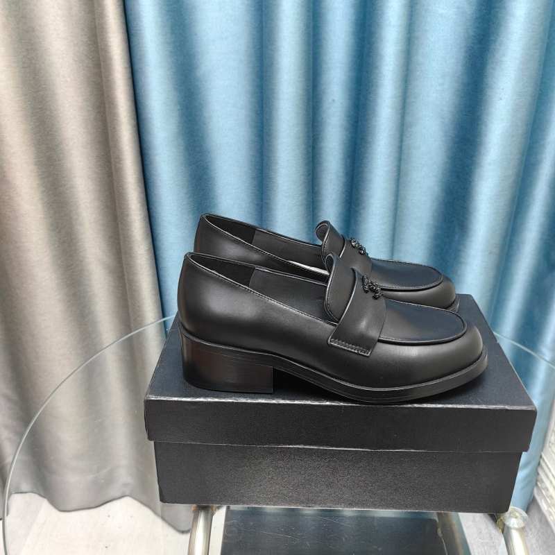 Ch*el leather shoes